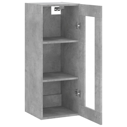 Wandschrank Betongrau 34,5x34x90 cm