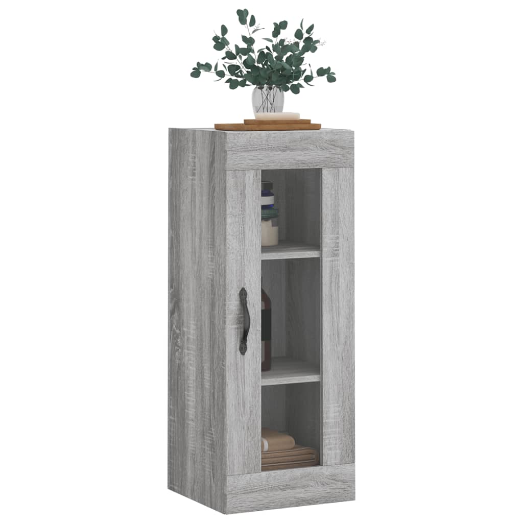 Wandschrank Grau Sonoma 34,5x34x90 cm