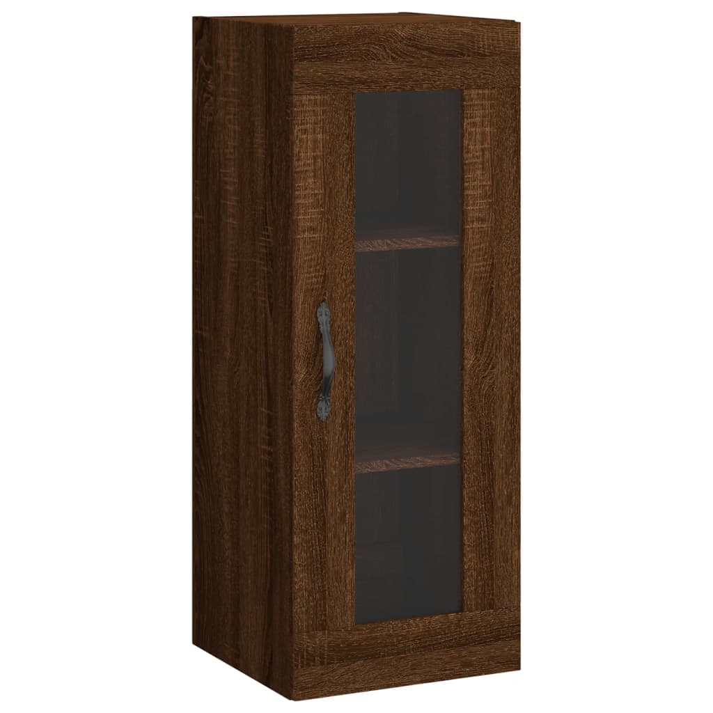 Wandschrank Braun Eichen-Optik 34,5x34x90 cm