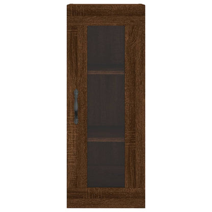 Wandschrank Braun Eichen-Optik 34,5x34x90 cm