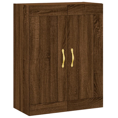 Wandschrank Braun Eichen-Optik 69,5x34x90 cm Holzwerkstoff