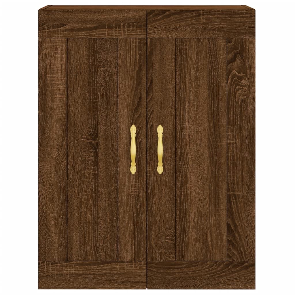 Wandschrank Braun Eichen-Optik 69,5x34x90 cm Holzwerkstoff