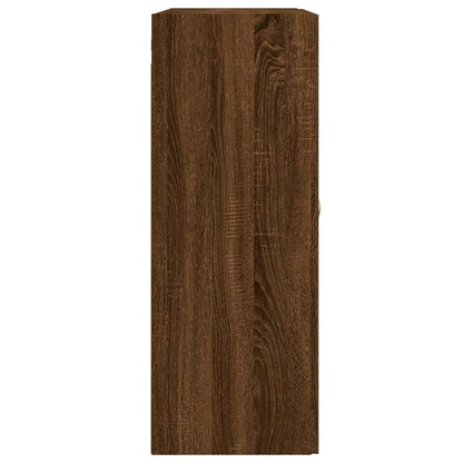 Wandschrank Braun Eichen-Optik 69,5x34x90 cm Holzwerkstoff