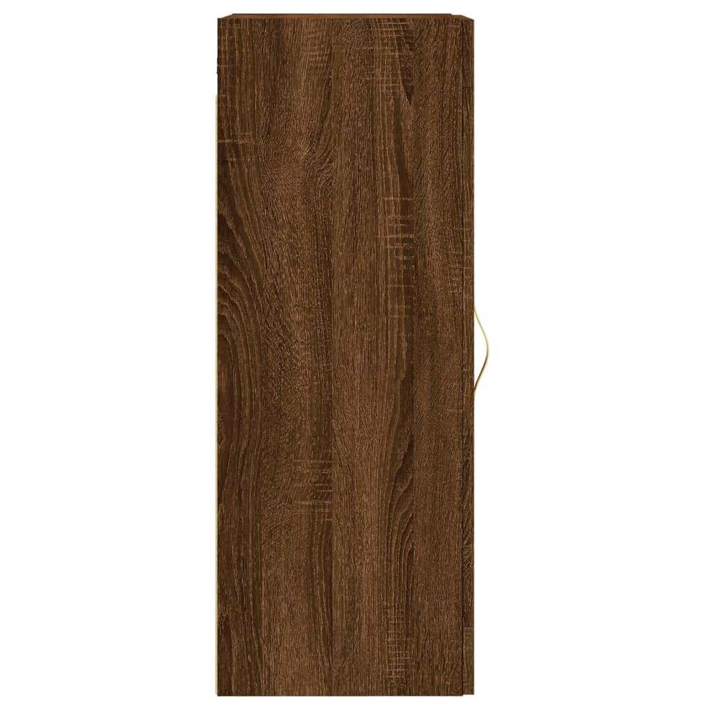 Wandschrank Braun Eichen-Optik 34,5x34x90 cm Holzwerkstoff