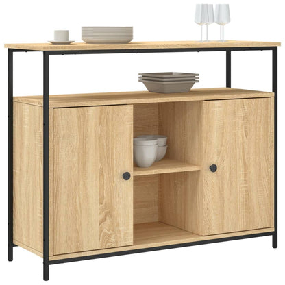 Sideboard Sonoma-Eiche 100x35x80 cm Holzwerkstoff