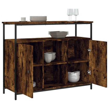 Sideboard Räuchereiche 100x35x80 cm Holzwerkstoff