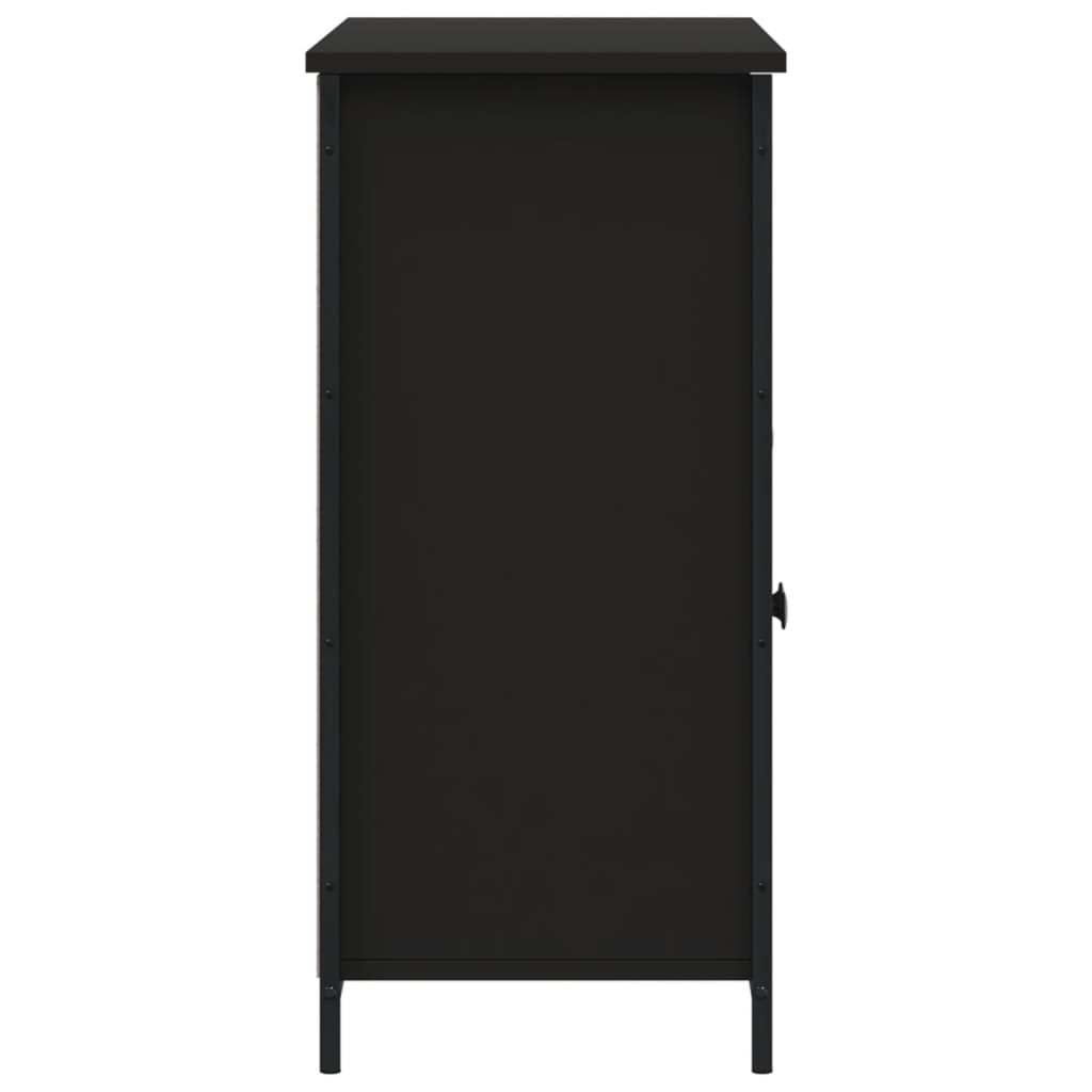 Sideboard Schwarz 100x35x75 cm Holzwerkstoff