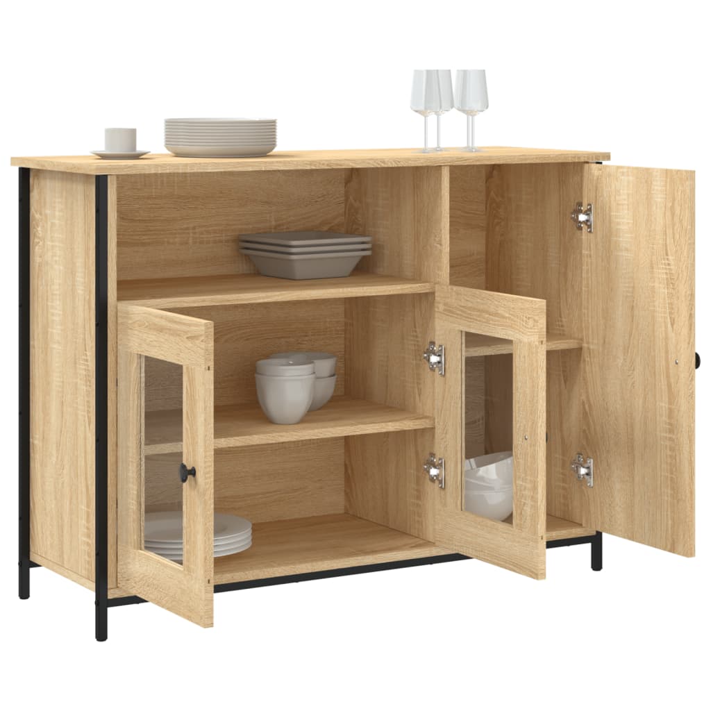 Sideboard Sonoma-Eiche 100x35x75 cm Holzwerkstoff