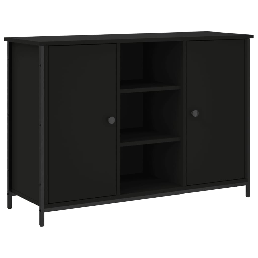 Sideboard Schwarz 100x35x70 cm Holzwerkstoff