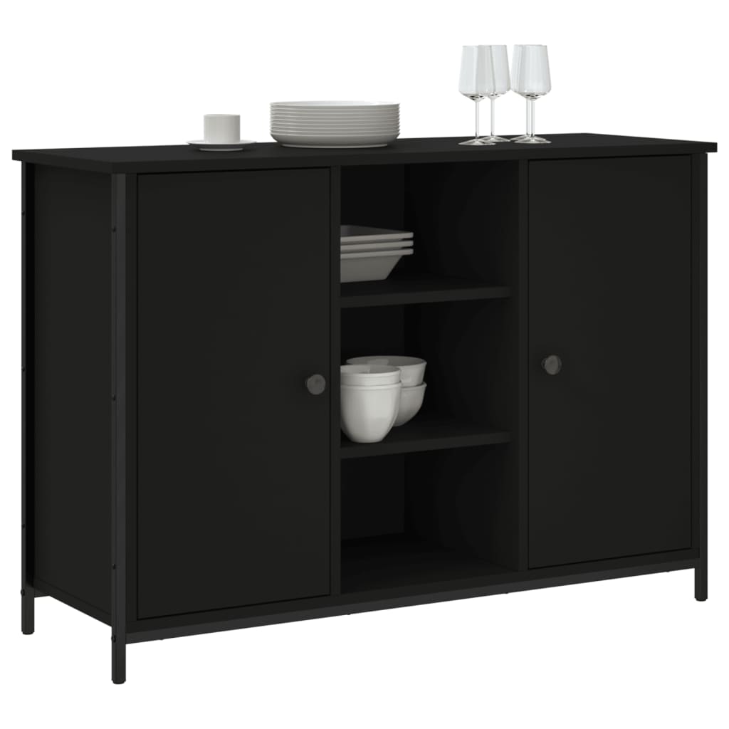 Sideboard Schwarz 100x35x70 cm Holzwerkstoff