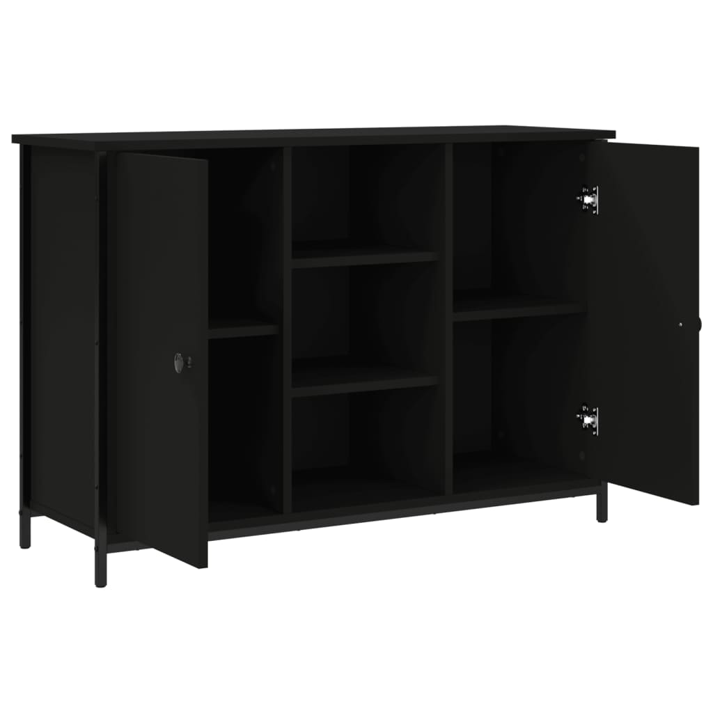 Sideboard Schwarz 100x35x70 cm Holzwerkstoff