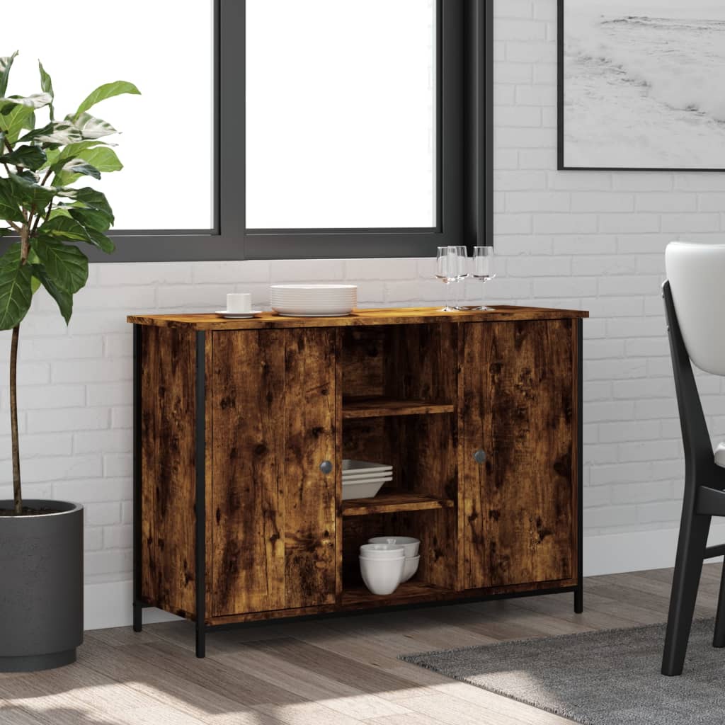 Sideboard Räuchereiche 100x35x70 cm Holzwerkstoff