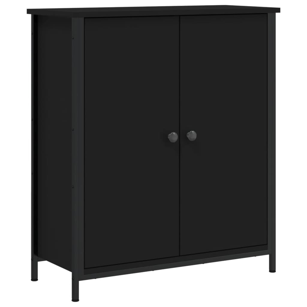 Sideboard Schwarz 70x30x80 cm Holzwerkstoff