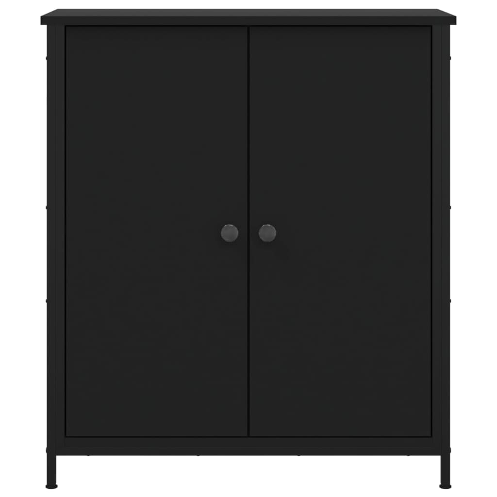 Sideboard Schwarz 70x30x80 cm Holzwerkstoff