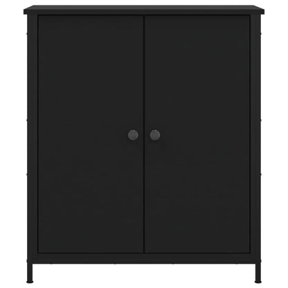 Sideboard Schwarz 70x30x80 cm Holzwerkstoff