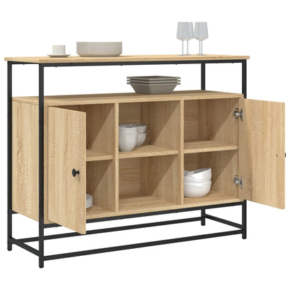 Sideboard Sonoma-Eiche 100x35x80 cm Holzwerkstoff