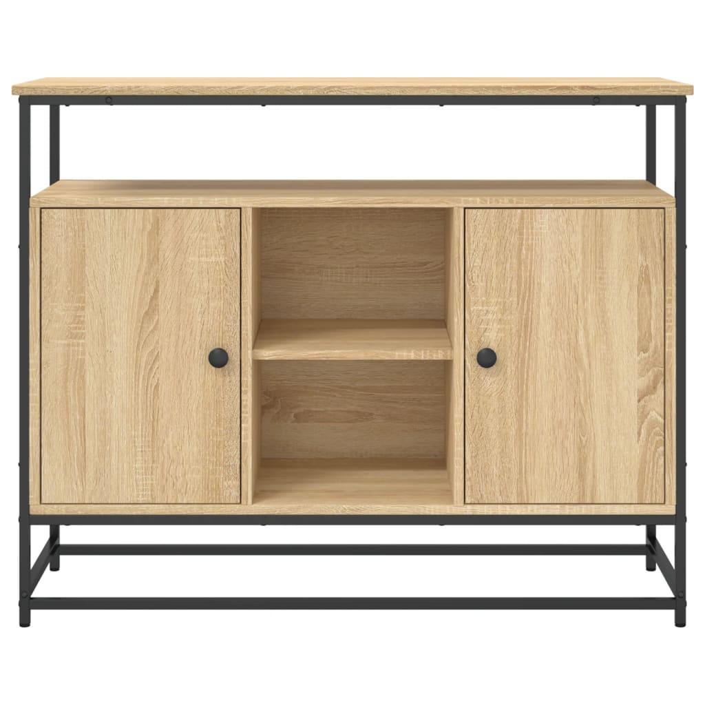 Sideboard Sonoma-Eiche 100x35x80 cm Holzwerkstoff