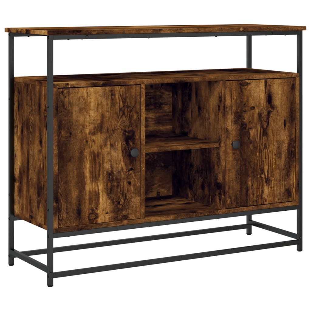 Sideboard Räuchereiche 100x35x80 cm Holzwerkstoff