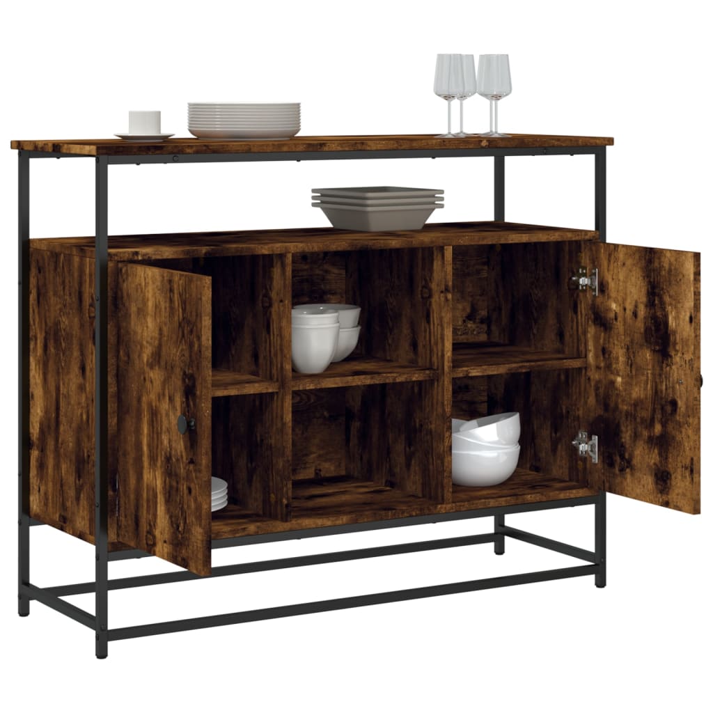 Sideboard Räuchereiche 100x35x80 cm Holzwerkstoff