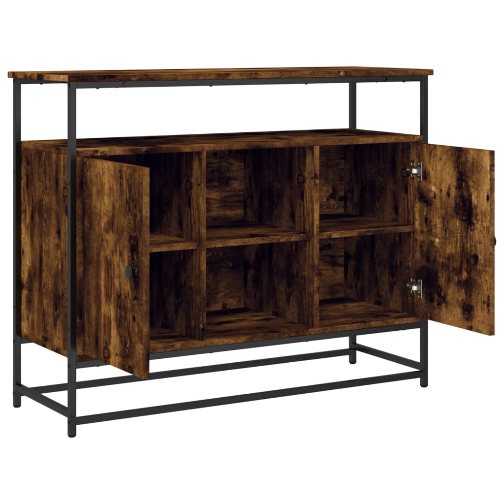 Sideboard Räuchereiche 100x35x80 cm Holzwerkstoff