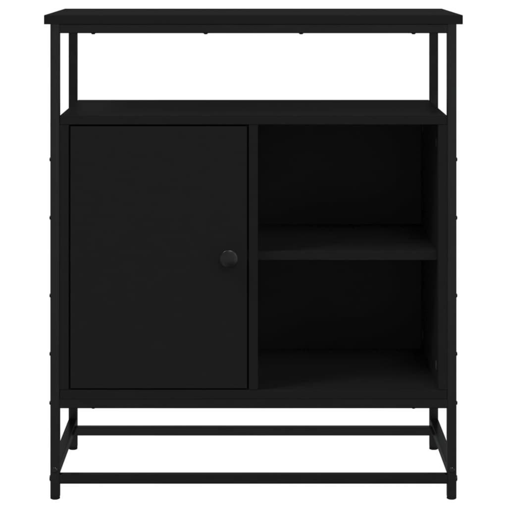 Sideboard Schwarz 69x35x80 cm Holzwerkstoff