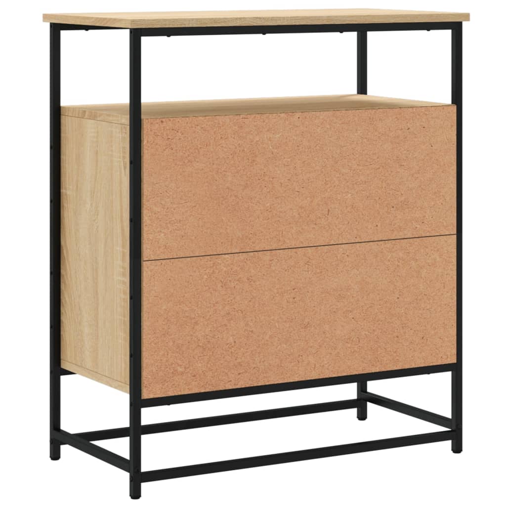 Sideboard Sonoma-Eiche 69x35x80 cm Holzwerkstoff