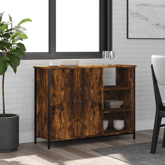 Sideboard Räuchereiche 100x33x75 cm Holzwerkstoff