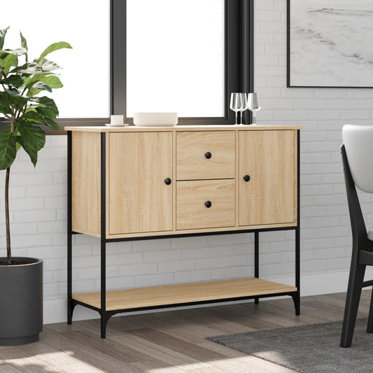 Sideboard Sonoma-Eiche 100x36x85 cm Holzwerkstoff