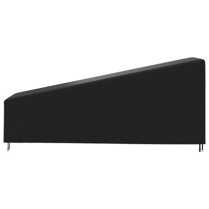 Sonnenliegen-Abdeckung Schwarz 195x76x40/80 cm 420D Oxford