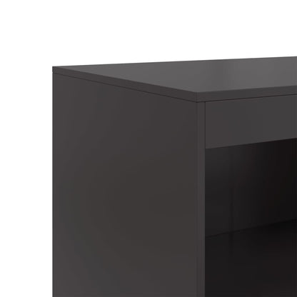 Sideboard Schwarz 67x39x107 cm Stahl