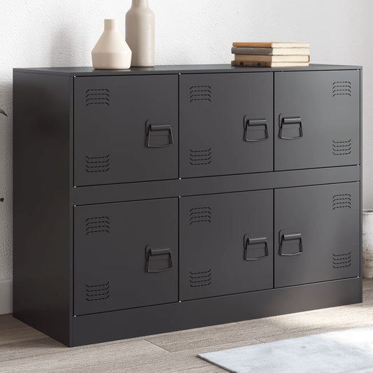 Sideboard Schwarz 99x39x73 cm Stahl