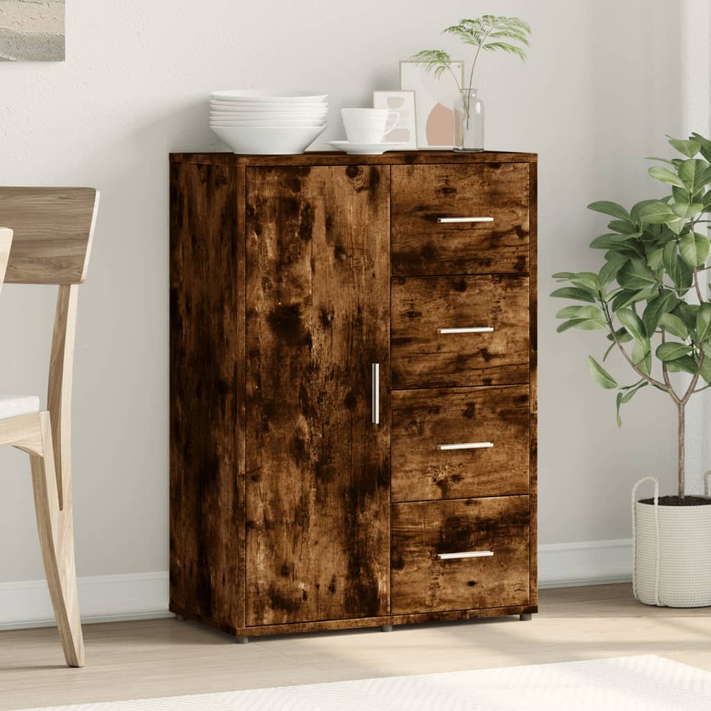 Sideboard Räuchereiche 60x31x84 cm Holzwerkstoff