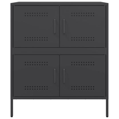 Sideboard Schwarz 68x39x79 cm Stahl