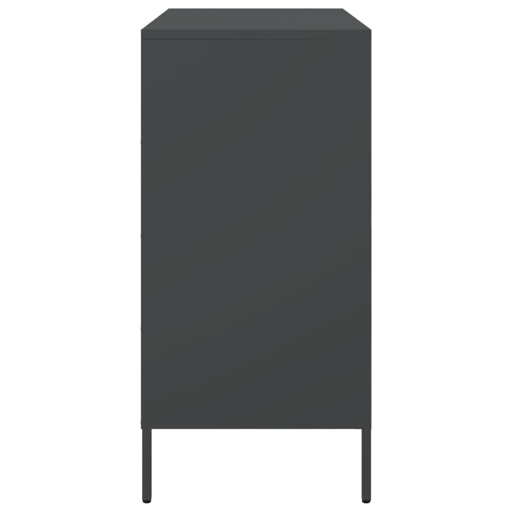 Sideboard Schwarz 68x39x79 cm Stahl