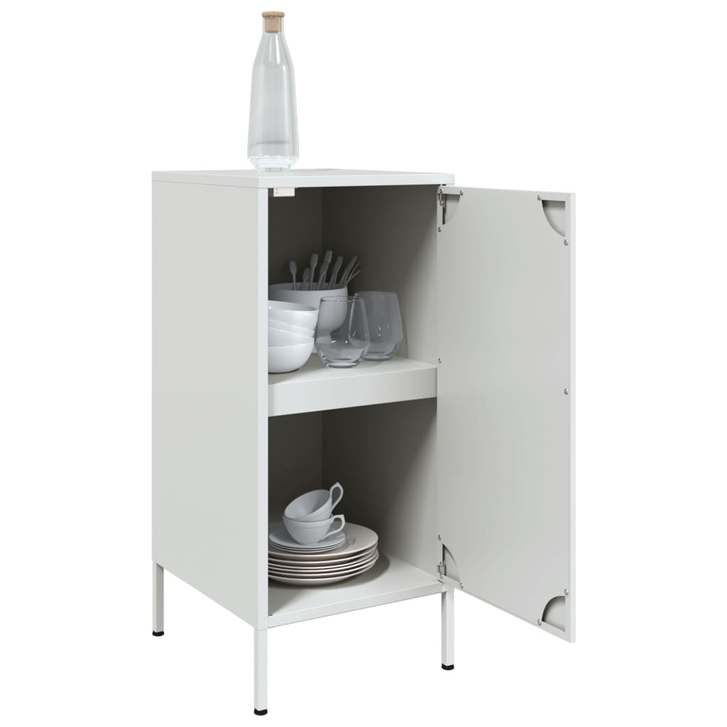 Sideboards 2 Stk. Weiß 36x39x79 cm Stahl