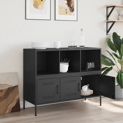 Sideboard Schwarz 100,5x39x79 cm Stahl