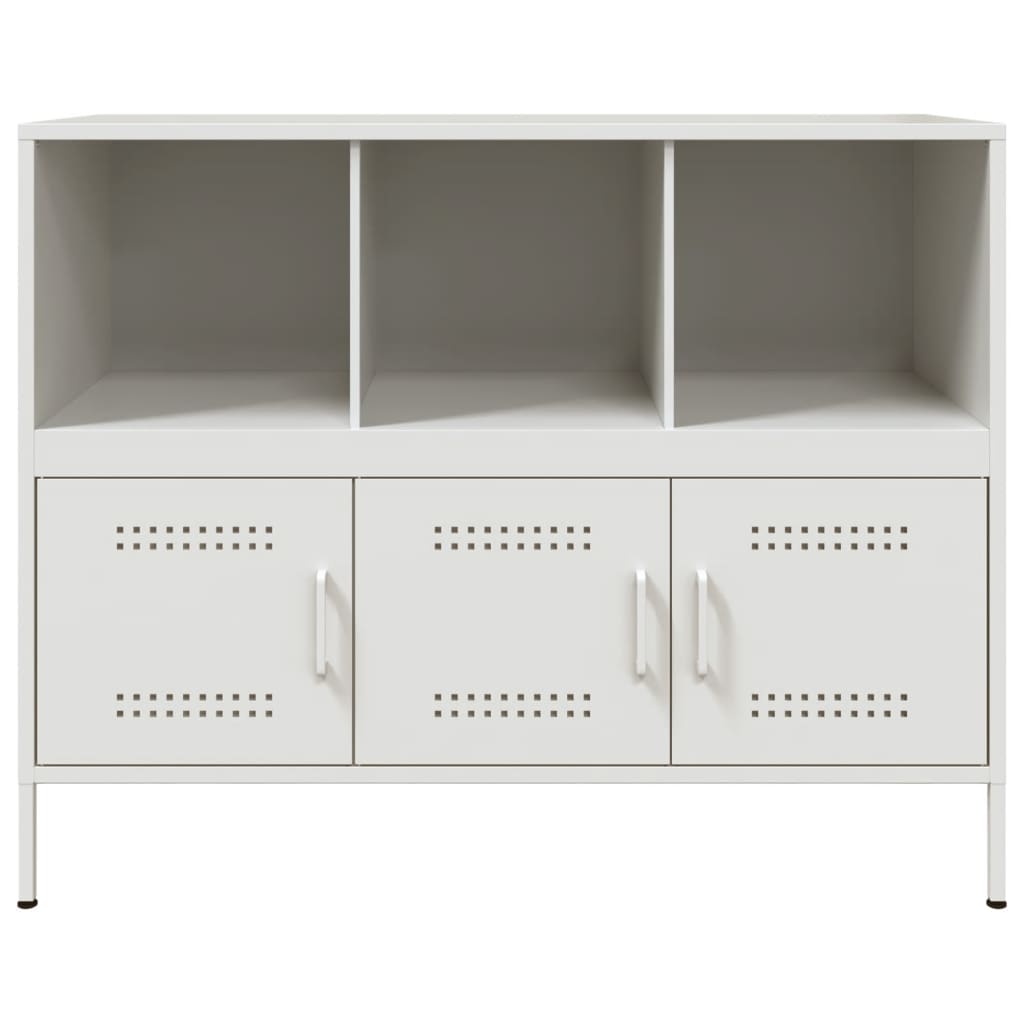 Sideboard Weiß 100,5x39x79 cm Stahl