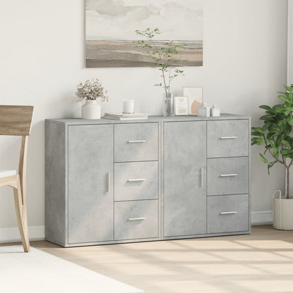 Sideboards 2 Stk. Betongrau 60x31x70 cm Holzwerkstoff