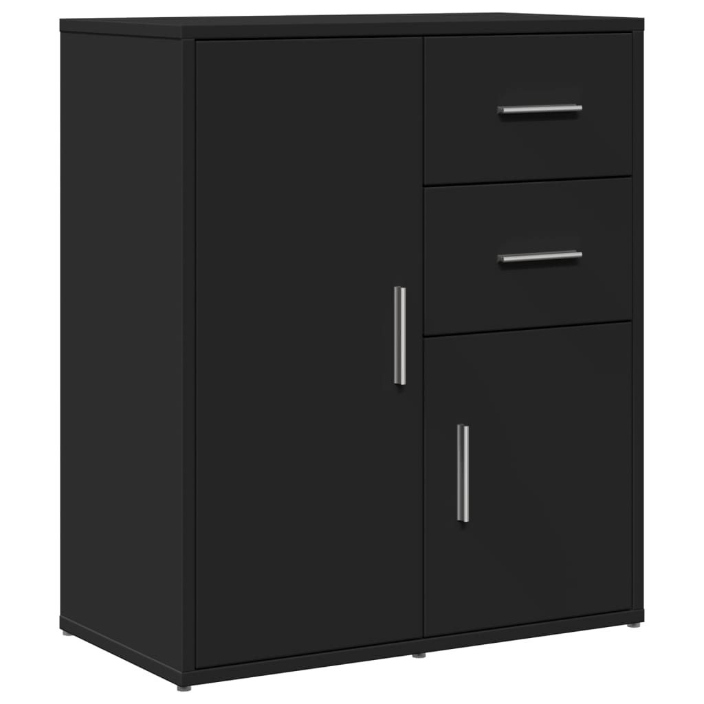 Sideboards 2 Stk. Schwarz 60x31x70 cm Holzwerkstoff