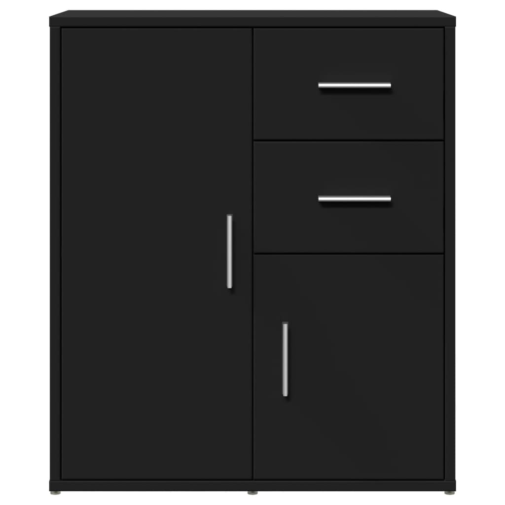 Sideboards 2 Stk. Schwarz 60x31x70 cm Holzwerkstoff