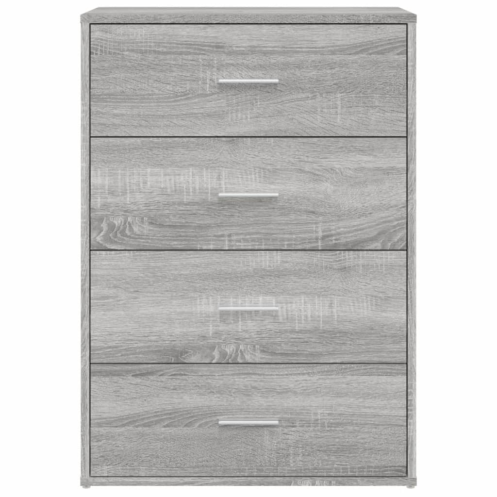 Sideboards 2 Stk. Grau Sonoma 60x31x84 cm Holzwerkstoff