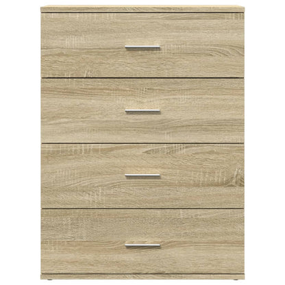 Sideboards 2 Stk. Sonoma-Eiche 60x39x80 cm Holzwerkstoff