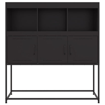 Sideboard Schwarz 100,5x39x107 cm Stahl