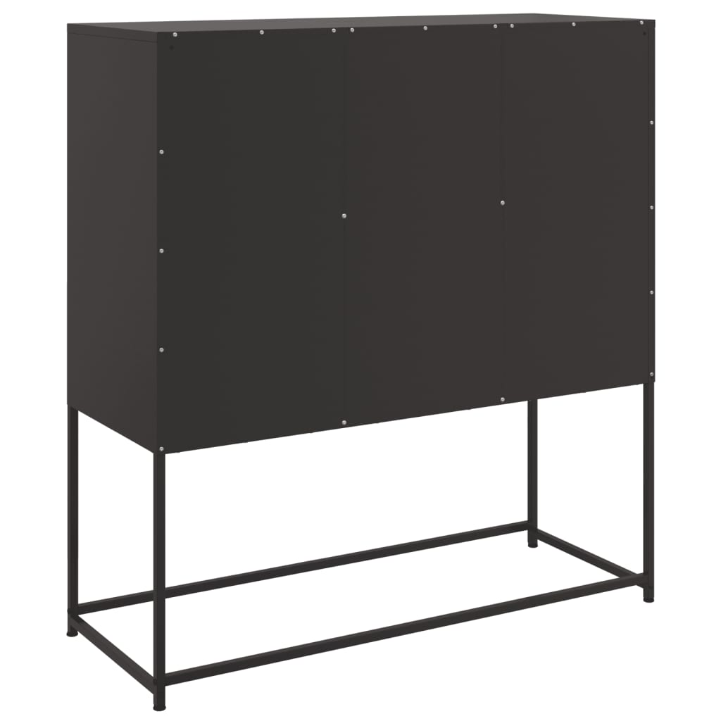 Sideboard Schwarz 100,5x39x107 cm Stahl