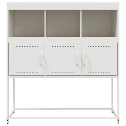 Sideboard Weiß 100,5x39x107 cm Stahl