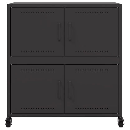 Sideboard Schwarz 68x39x72 cm Stahl