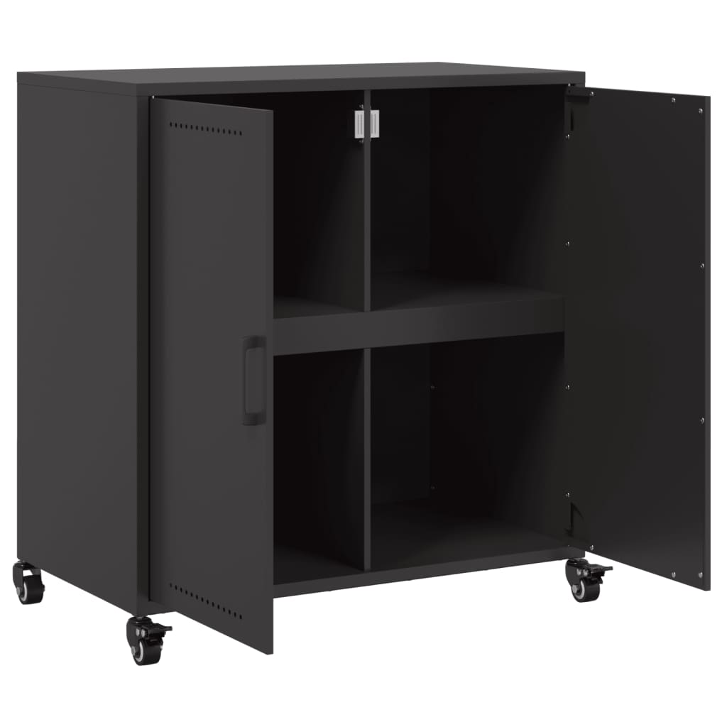 Sideboard Schwarz 68,5x39x72 cm Stahl