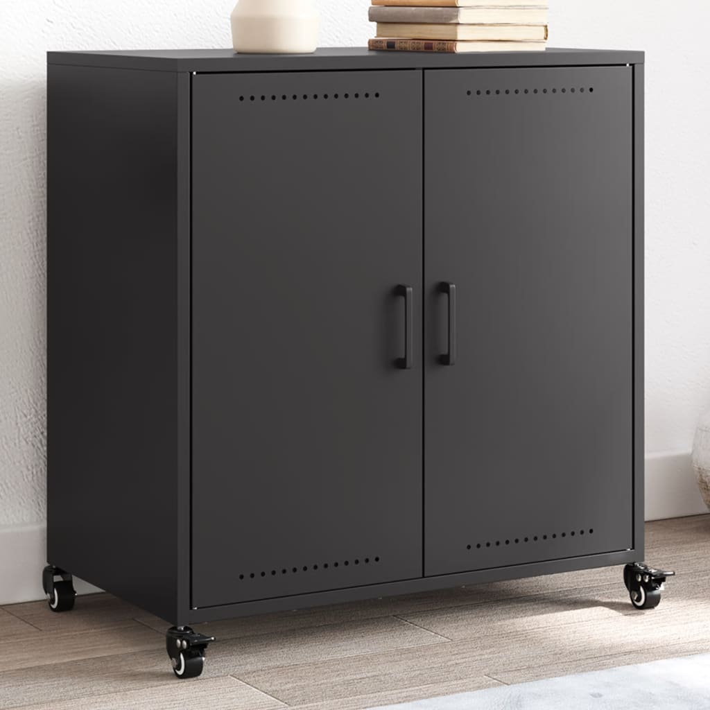 Sideboard Schwarz 68,5x39x72 cm Stahl