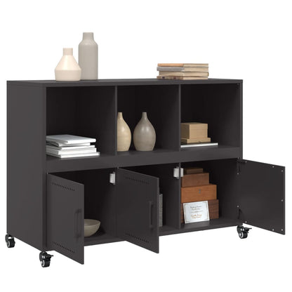 Sideboard Schwarz 100,5x39x72 cm Stahl