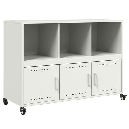 Sideboard Weiß 100,5x39x72 cm Stahl